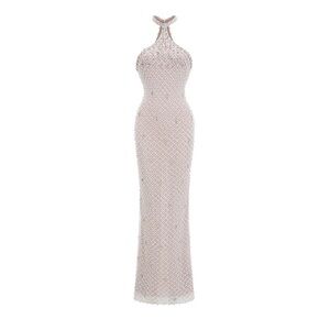Miss Rosier White beaded bachelorette dress - worn once!